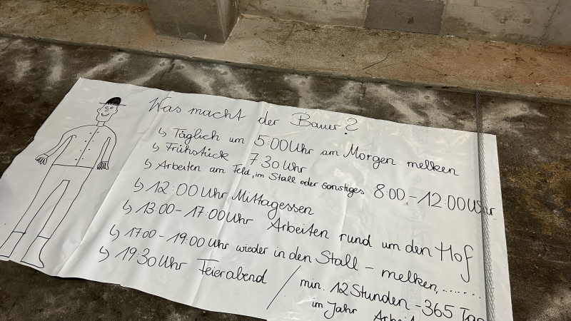 Einen Vormittag auf dem Bauernhof