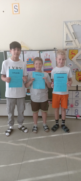Schwimmwettbewerb der 3a- Klasse