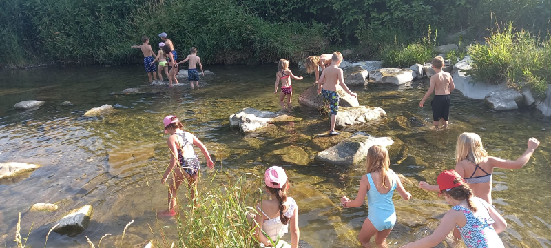 FLUSSWANDERUNG der Vorschulklasse