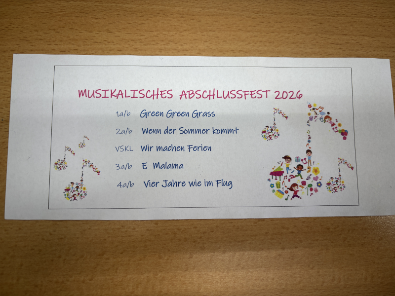 Musikalisches Abschlussfest 2026